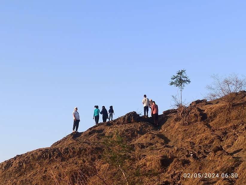 Morning trek on the ashram hills
